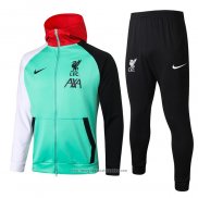 Tuta da Track con Capucha Liverpool 2020 2021 Verde