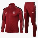 Tuta da Track Giacca Manchester United 2020 2021 Rosso