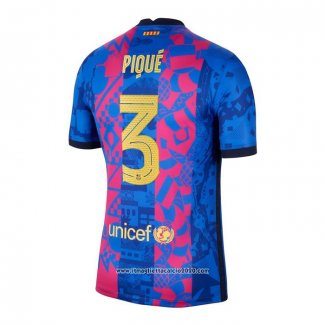 Maglia FC Barcellona Giocatore Pique Terza 2021 2022