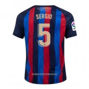 Maglia FC Barcellona Giocatore Sergio Home 2022 2023