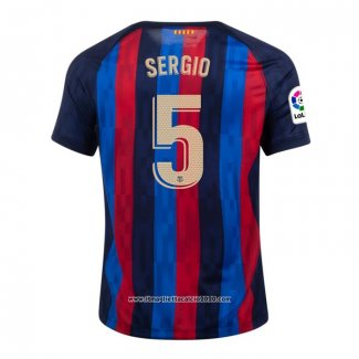 Maglia FC Barcellona Giocatore Sergio Home 2022 2023