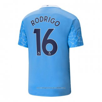 Maglia Manchester City Giocatore Rodrigo Home 2020 2021