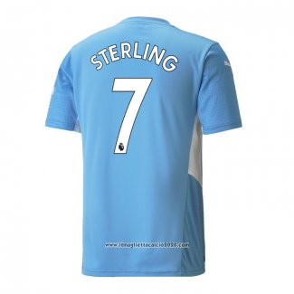 Maglia Manchester City Giocatore Sterling Home 2021 2022