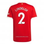 Maglia Manchester United Giocatore Lindelof Home 2021 2022