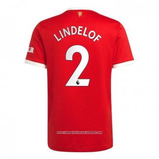 Maglia Manchester United Giocatore Lindelof Home 2021 2022