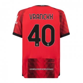 Maglia Milan Giocatore Vranckx Home 2023 2024