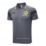Maglia Polo Borussia Dortmund 2023 2024 Grigio