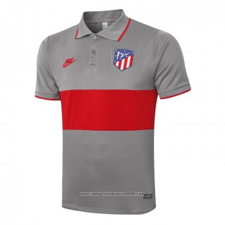 Maglia Polo Atletico Madrid 2020 2021 Grigio