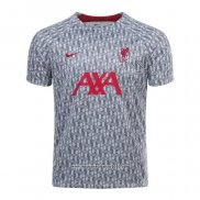 Maglia Prematch Liverpool 2022 Grigio Oscuro