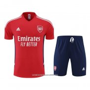 Tuta da Track Arsenal Manica Corta 2022 2023 Rosso - Pantalon Corto