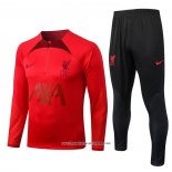 Tuta da Track Felpa Liverpool Bambino 2022 2023 Rosso