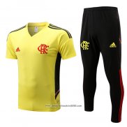 Tuta da Track Flamengo Manica Corta 2022 2023 Giallo