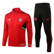 Tuta da Track Giacca Bayern Monaco Bambino 2022 2023 Rosso