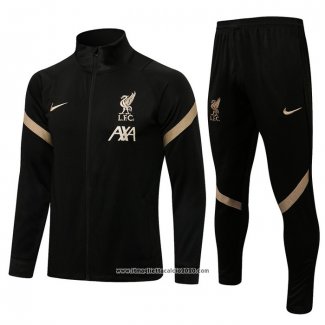 Tuta da Track Giacca Liverpool 2021 2022 Nero