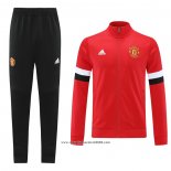 Tuta da Track Giacca Manchester United 2021 2022 Rosso