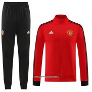 Tuta da Track Giacca Manchester United 2023 2024 Rosso