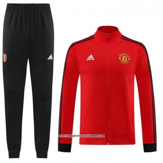 Tuta da Track Giacca Manchester United 2023 2024 Rosso