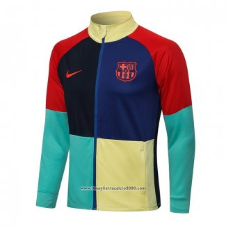 Giacca FC Barcellona 2021 2022 Blu e Rosso