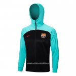 Giacca con Capucha FC Barcellona 2022 2023 Blu e Nero