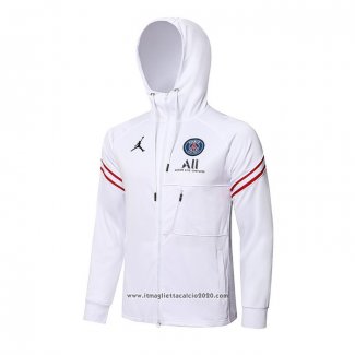 Giacca con Capucha Paris Saint-Germain 2021 2022 Bianco