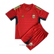 Maglia Argentina Portiere Bambino 2022 Rosso