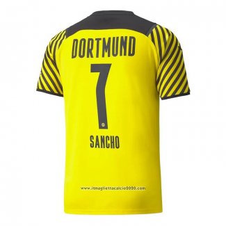 Maglia Borussia Dortmund Giocatore Sancho Home 2021 2022