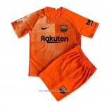 Maglia FC Barcellona Portiere Bambino 2021 2022 Arancione