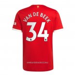 Maglia Manchester United Giocatore Van Beek Home 2021 2022