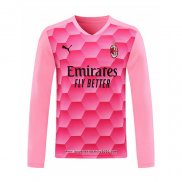 Maglia Milan Portiere Manica Lunga 2020 2021 Rosa