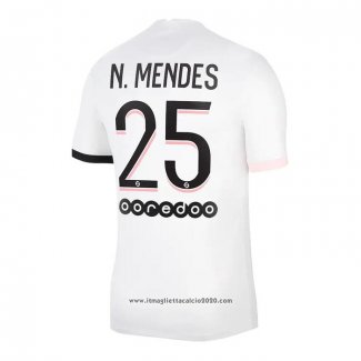 Maglia Paris Saint-Germain Giocatore N.mendes Away 2021 2022