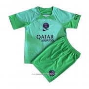 Maglia Paris Saint-Germain Portiere Bambino 2022 2023 Verde