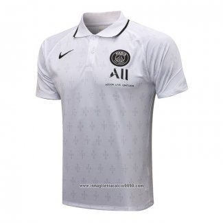 Maglia Polo Paris Saint-Germain 2021-2022 Bianco