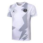 Maglia Allenamento Paris Saint-Germain Jordan 2020 2021 Bianco