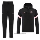 Tuta da Track Felpa Paris Saint-Germain 2021 2022 Nero e Rosa