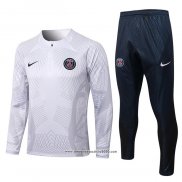 Tuta da Track Felpa Paris Saint-Germain Bambino 2022 2023 Bianco