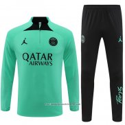 Tuta da Track Felpa Paris Saint-Germain Jordan 2022 2023 Verde