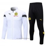 Tuta da Track Giacca Borussia Dortmund 2022 2023 Bianco