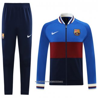 Tuta da Track Giacca FC Barcellona 2021 2022 Blu