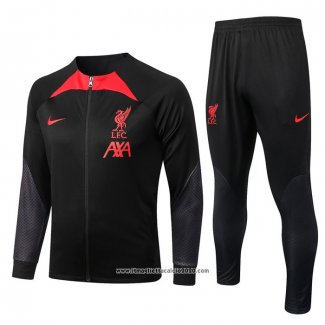 Tuta da Track Giacca Liverpool Bambino 2022 2023 Nero