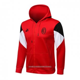 Giacca con Capucha Milan 2021 2022 Rosso