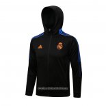 Giacca con Capucha Real Madrid 2021 2022 Nero e Blu