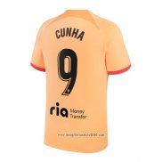 Maglia Atletico Madrid Giocatore Cunha Terza 2022 2023