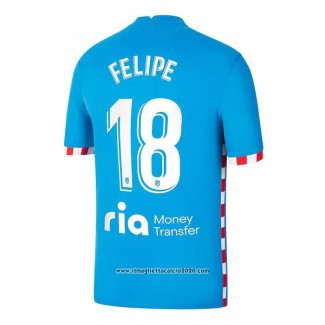 Maglia Atletico Madrid Giocatore Felipe Terza 2021 2022