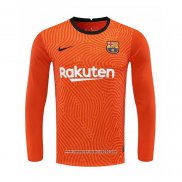 Maglia FC Barcellona Portiere Manica Lunga 2020 2021 Arancione