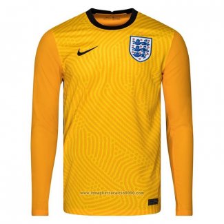 Maglia Inghilterra Portiere Manica Lunga 2020 2021 Giallo