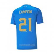 Maglia Italia Giocatore Campioni Home 2022