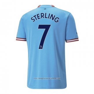 Maglia Manchester City Giocatore Sterling Home 2022 2023