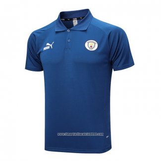 Maglia Polo Manchester City 2023 2024 Blu