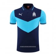 Maglia Polo Olympique Marsiglia 2022 2023 Blu Marino