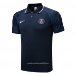 Maglia Polo Paris Saint-Germain 2022 2023 Blu Marino